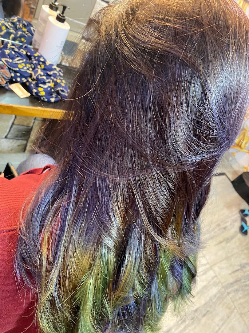 At the salon
